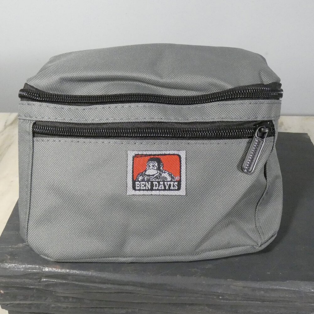 Ben Davis Waist Fanny Pack/ Cross Body Bag Gray with Black